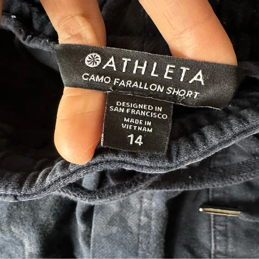 Athleta Dark blue Camo Shorts plus size 14 - Picture 8 of 16